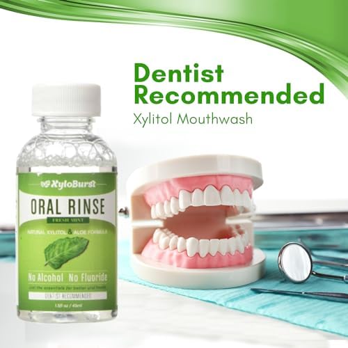 Xyloburst Oral Rinse Mouthwash - Natural Xylitol Mouthwash | Fluoride Free Mouth Wash | Alcohol Free Mouth Wash | Fresh Mint Mouth Rinse | SLS Free