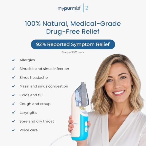 Mypurmist 2 Plug-in Steam & Sinus Inhaler Premium Value Kit