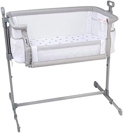 Milliard Baby Bedside Bassinet Sleeper, Bassinet for Newborn with Plush Mattress, Mesh Breathable, Adjustable Side Sleeper Portable Crib for Infant
