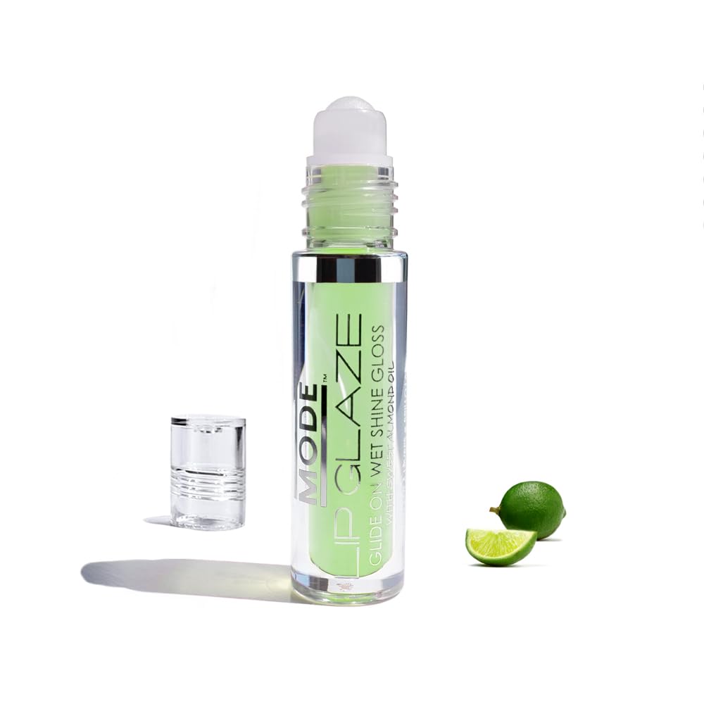 MODE Lip Glaze Cotton Candy Flavored Lip Gloss, Hydrating Sheer Wet Shine, Skincare Fruit Oils