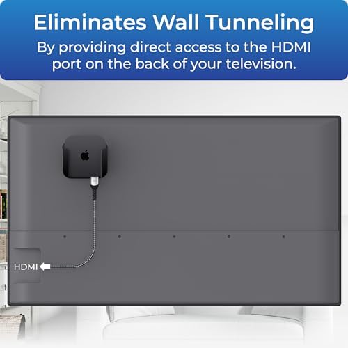Premium Mount for Apple TV - Compatible with Every Apple TV | Designed in USA – Reliable and Easy Apple TV Installation – Special Features: Includes Heat Management and Strong TV Adhesive
