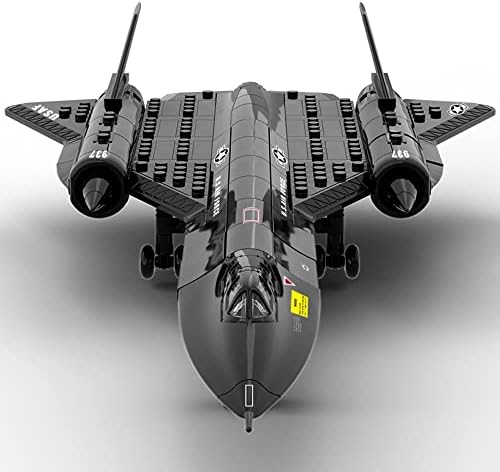 SEMKY Military Series SR-71 Reconnaissance Aircraft Jet Blackbird Air Force Building Block Set (183 Pieces) -Building and Military Toys Gifts for