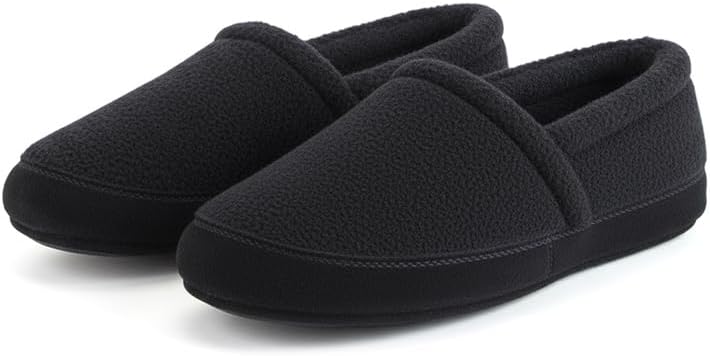 Men Perfect Mocs Fleece House Slippers Moccasin-Style Suede Sole