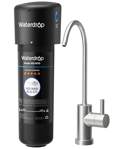 Waterdrop 10UB Under Sink Water Filter System with Dedicated Faucet