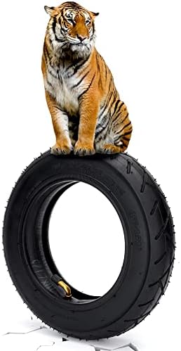 10x2.125 Tire and Inner Tube with 0° Valve Stem for 10" Tires with 6" Rims | Compatible with Self Balancing Scooter, Smart Electric Bike, Bicycle