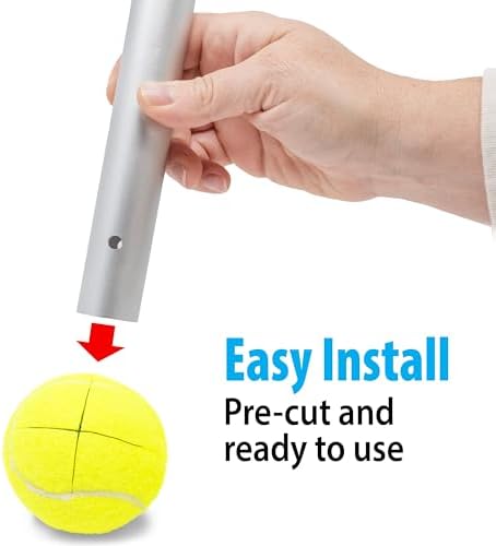 Top Glides Precut Walker Tennis Ball Glides - Yellow - 2 Pairs