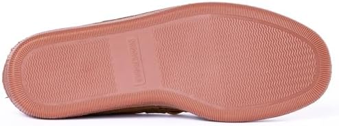 Minnetonka Men's Sheepskin Hardsole Slipper