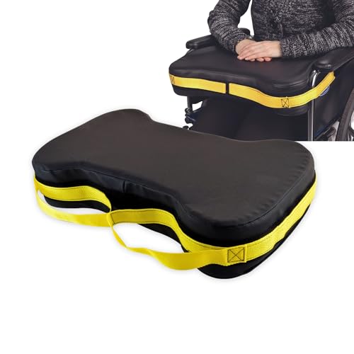 Secure Safety Solutions Easy Release Wheelchair Lap Cushion Support | Comfort Geri Tray for Seniors, Lap Buddy, Prevent Sliding and Falling Forward
