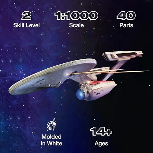 Polar Lights Star Trek U.S.S. Enterprise Refit Wrath of Khan Edition 2T 1:1000 Scale Model Kit