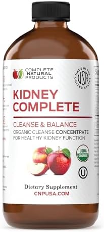 CNP | Kidney Complete Liquid 16oz - ACV, Lemon, Chanca Piedra Cleanse Aid | Kidney support liquid with apple cider vinegar, lemon and organic chanca piedra for daily cleanse and detox routines