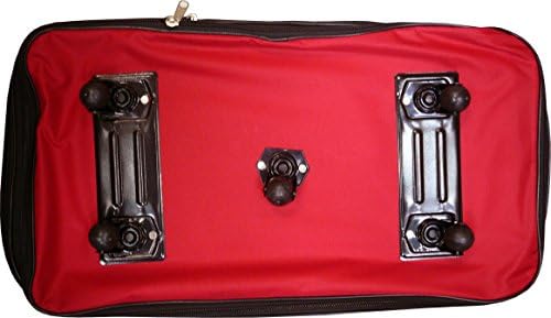 Eshion Expandable Rolling Duffle Bag Wheeled Spinner Suitcase Luggage,30/36/40 Inch (36 Inch, Red)