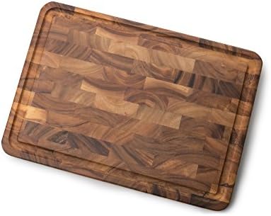 Ironwood Gourmet Charleston End Grain Board with Channel