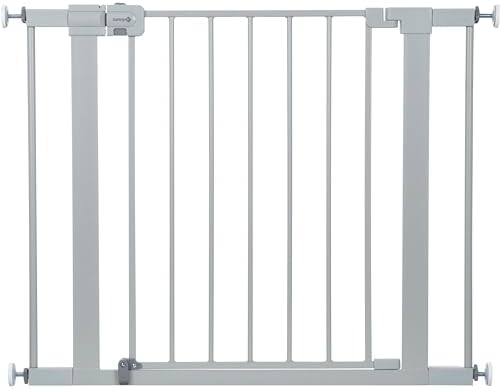 Safety 1st Easy Install Walk Thru Baby Gate for Doorway With Door, Dog Gates, Fits 29"-38", Easy Install 28" Tall, White