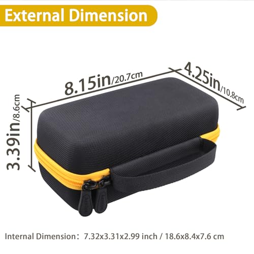 Aenllosi for Fluke 117/116/115/114/113 Digital Multimeter Hard Case, Fluke Volt Meter Organizer (Case Only)
