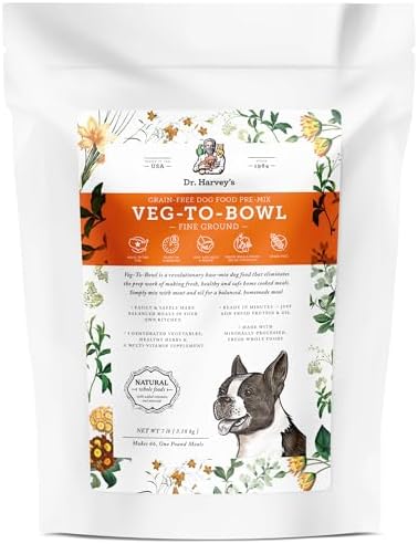 Dr. Harvey's Veg-To-Bowl Fine Ground Dehydrated Vegetable Pre-Mix for Dogs, 7-Pound Bag | Dehydrated Vegetable Pre-Mix