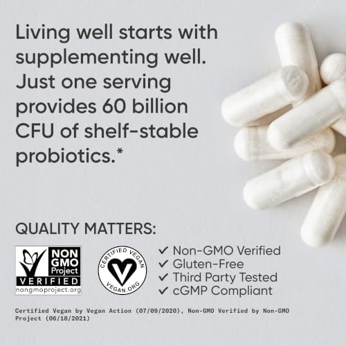 Sports Research® Daily Probiotics 60 Billion CFU w/Prebiotics, 30 Count