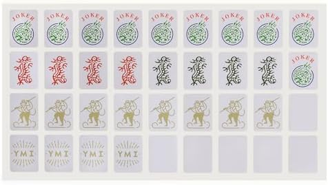 Yellow Mountain Imports Set of 180 American Mahjong Tile Decal Stickers - Made