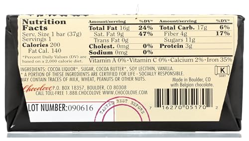 Chocolove, Bar Chocolate Dark Strong 70%, 3.2 Ounce