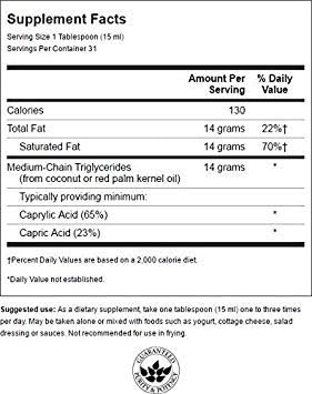 Swanson Ultra MCT Oil 100% Pure Pharmaceutical Grade
