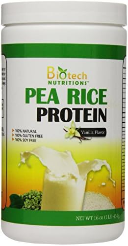 Pure Non-GMO Pea Rice Protein, Vanilla, 16 Ounce