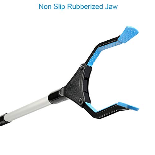 Grabber Reacher Tool, 32" Foldable Picker Upper Grabber, Reaching Tool for Trash Claw Pick Up Stick, Litter Picker, Arm Extension (BLUE1)