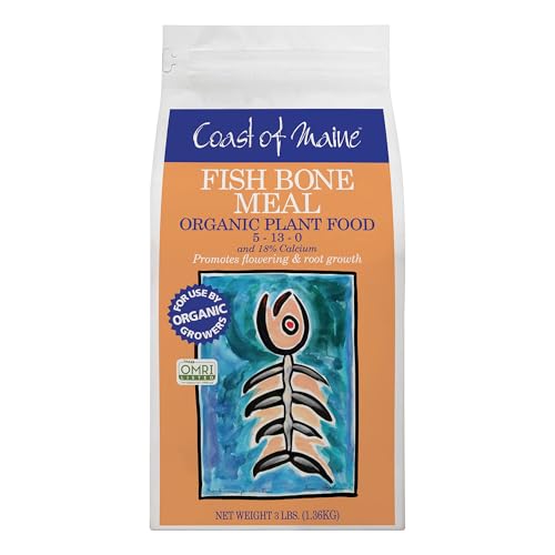 Coast of Maine Fish Bone Meal Dry All Purpose Plant Food 3 lb.
