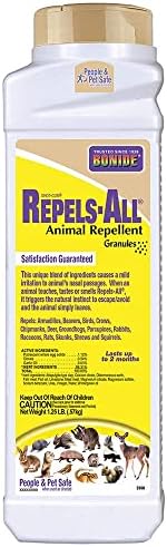 Bonide Repels-All Animal Repellent Granules, 6 lbs. | Ready-to-Use Deer & Rabbit Repellent, Deter Pests from Lawn & Garden