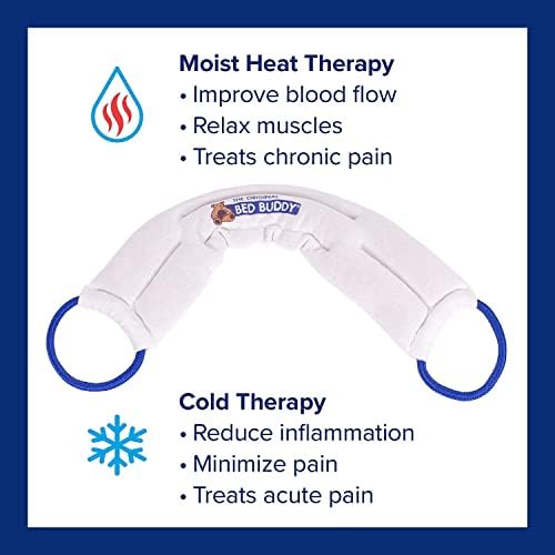 Carex Bed Buddy Heat Pad And Cooling Neck Wrap - Microwave Heating Pad For Sore Muscles - Cold Wrap Pack For Aches and Pain