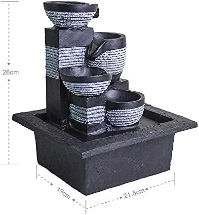 Resin LED Indoor Water Fountains | Office, Home Relocation Gifts