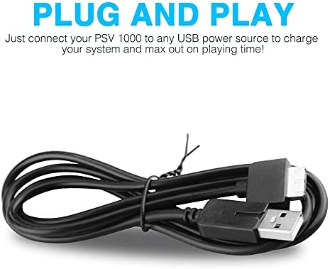 3.9ft PS Vita Charger Cable, 2 in 1 USB Data & Power Charger Cord Replacement for PlayStation Vita 1000 (Only Compatible with PSV 1000)