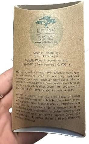 1-Gallon Eco Friendly Non Toxic Lifetime Wood Treatment Pouch