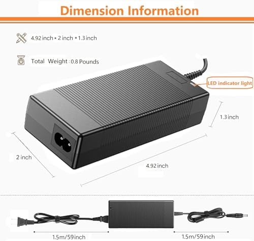 ETL Listed 12V AC Adapter Compatible with Arcade1up Pacman Game All Riser Ginfinity Cocktail Table RYJ0136 RYJ0136PAU9/8/7/6/5/4/3/2/1/0
