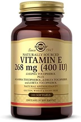 Solgar Vitamin E 268 MG (400 IU) (d-Alpha Tocopherol & Mixed Tocopherols)