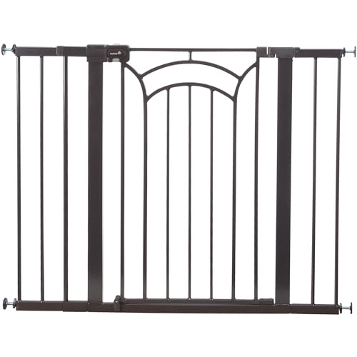 Safety 1st Easy Install Baby Gates for Doorways, Tall & Wide, Décor Easy Install, Pressure Mount Fastening, No Drilling