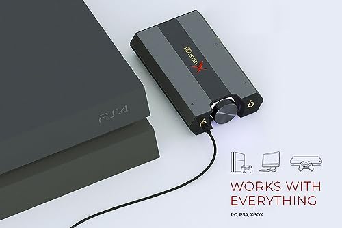 Sound BlasterX G6 Hi-Res 130dB 32bit/384kHz Gaming DAC, External USB Sound Card with Xamp Headphone Amp, Dolby Digital, 7.1 Virtual Surround Sound