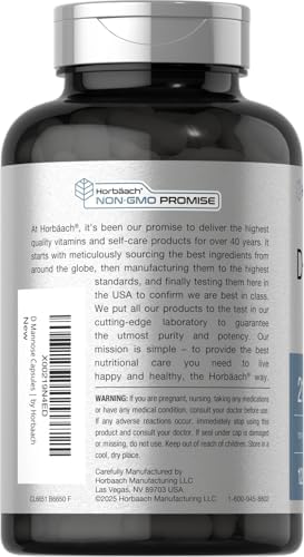 Horbäach D-Mannose Supplement 2100mg | 120 Capsules | Pills For Women and Men | Non-GMO & Gluten Free