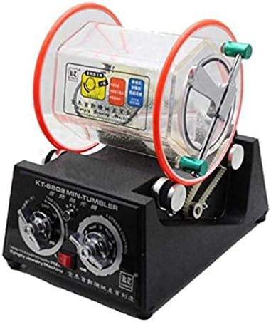 110V 45W Rotary Tumbler Polisher Jewelry Polishing Finishing Machine with Polishing Bead