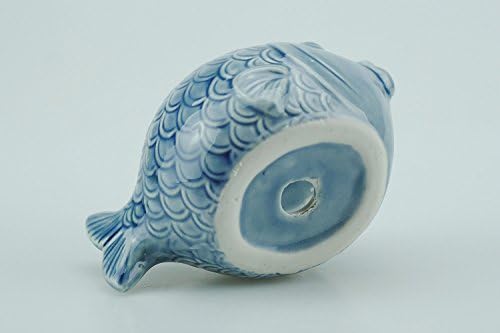 VanEnjoy 5" Ceramic Succulent Pot - Cute Ocean Blue Seashell Series, Conch Shaped Cactus Planter, Flower Pottery Bonsai (Seashell M)