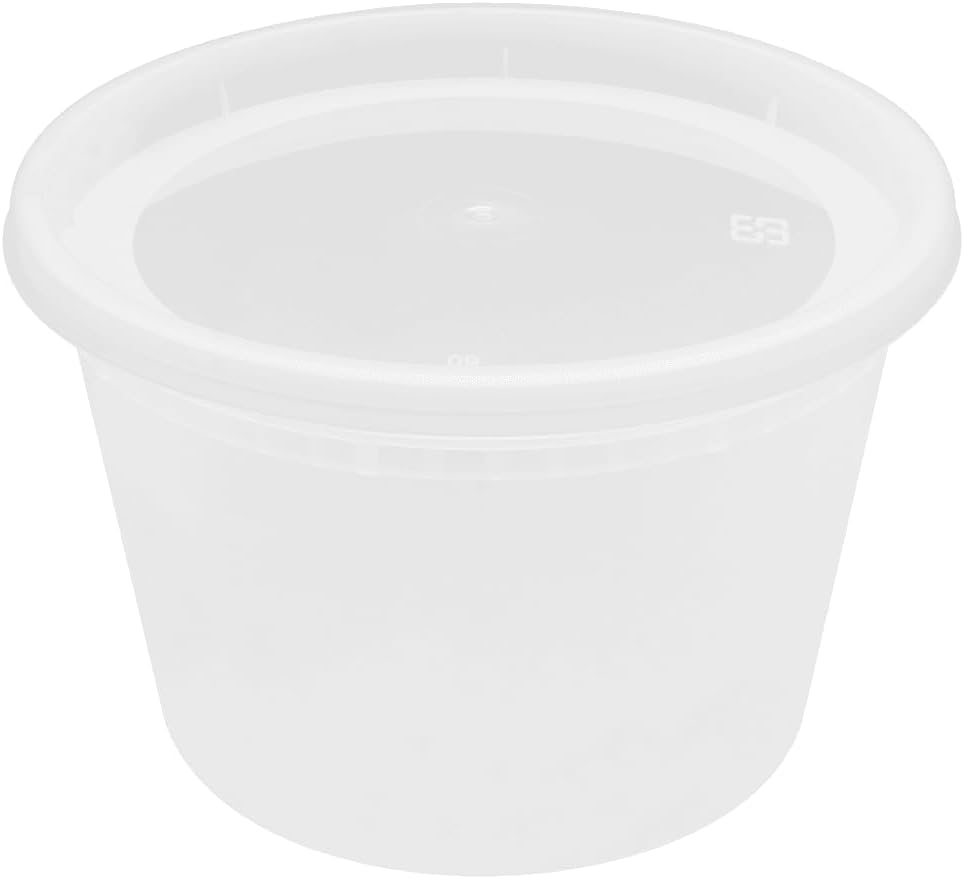Karat [32oz - 240 ct] Clear PP Injection Molded Round Deli Containers with Lids (FP-IMDC32-PP)
