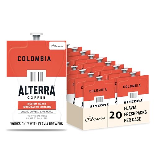 Flavia Alterra French Roast Coffee Freshpacks compatible only with Flavia Brewers, Dark Roast (Case of 100)