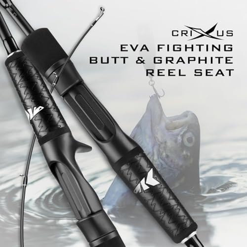 KastKing Crixus Fishing Rods with Golf Style SuperPolymer Handle