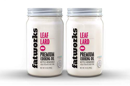 Fatworks Pasture Raised Leaf Lard for Baking, Baker's Lard, 14 oz | Artisanally Rendered, Traditional & Gourmet Baking, Sauteeing, Frying, WHOLE30 APPROVED, KETO, PALEO