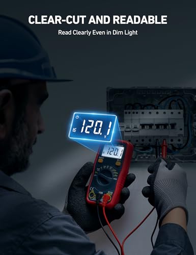 AstroAI DM130B Multimeter, 4000 Counts, Auto-Ranging, Capacitance Testing