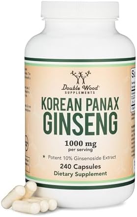Korean Red Panax Ginseng, 10% Ginsenosides, Energy + Focus, 240 Capsules