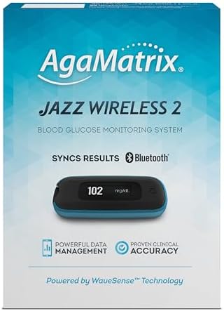 AgaMatrix Jazz Wireless 2 Blood Glucose Monitoring System