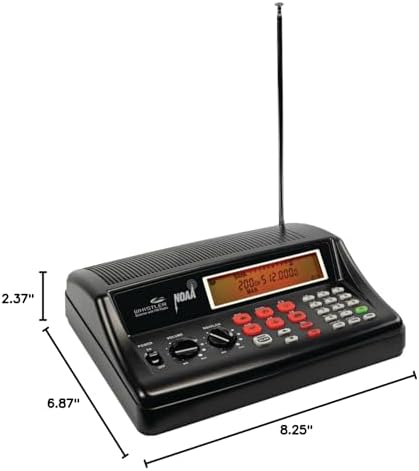 Whistler WS1025 Analog Desktop Scanner – Programmable Police/Fire/Weather Radio with 200 Channels and Backlit LCD Display – Easy-to-Use Base