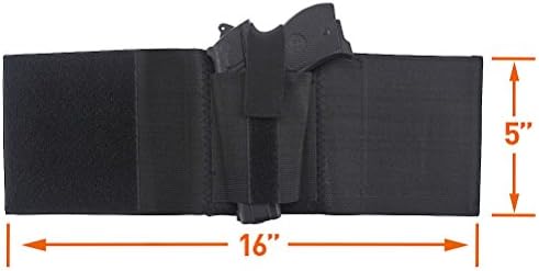 Ankle Holster with Padding for Concealed Carry with Elastic Secure Strap Pistol Concealment for Women Men Fits for Small to Medium Frame Pistols and