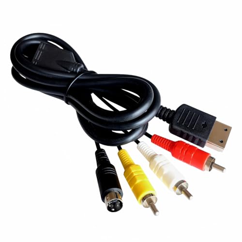 6FT S-Video Composite AV Cable Compatible with Sega Dreamcast | 6FT Plug and play S-Video AV cable Compatible with Sega Dreamcast DC128. Luma/chroma
