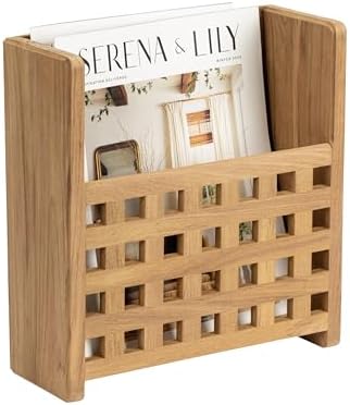 Whitecap 62502 Teak Grate-Front Magazine Rack
