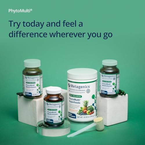 Metagenics PhytoMulti with Iron - Daily Multivitamin for Men & Women with Phytonutrients* - Methylfolate, Vitamins A‑K